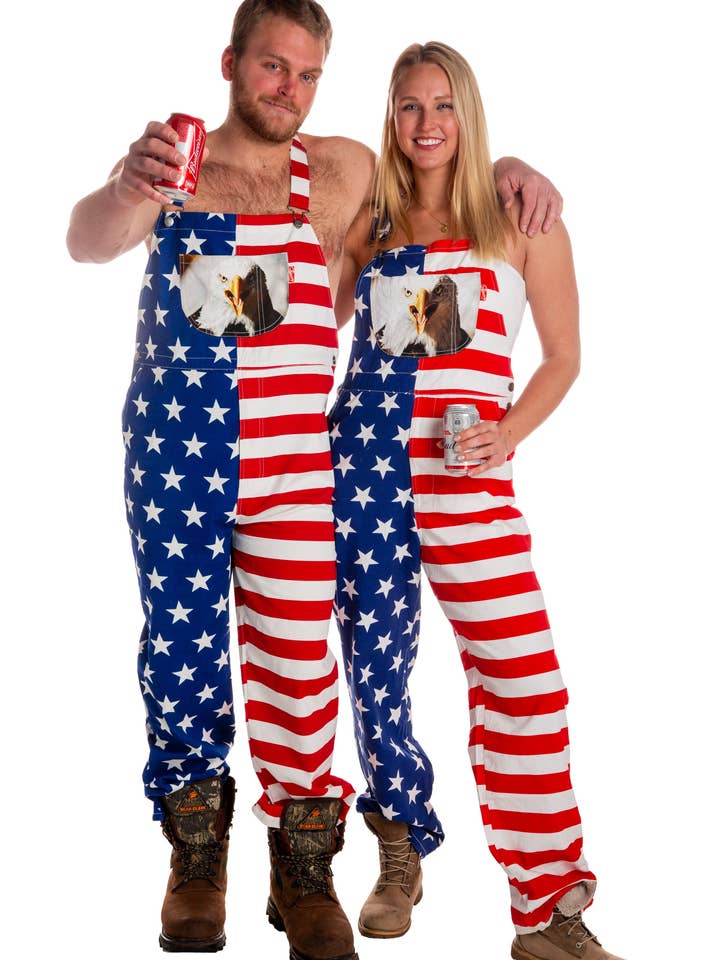 Shinesty, Inc - Wholesale Overalls - Men’s - The Screamin Eagles | American Flag Overalls4