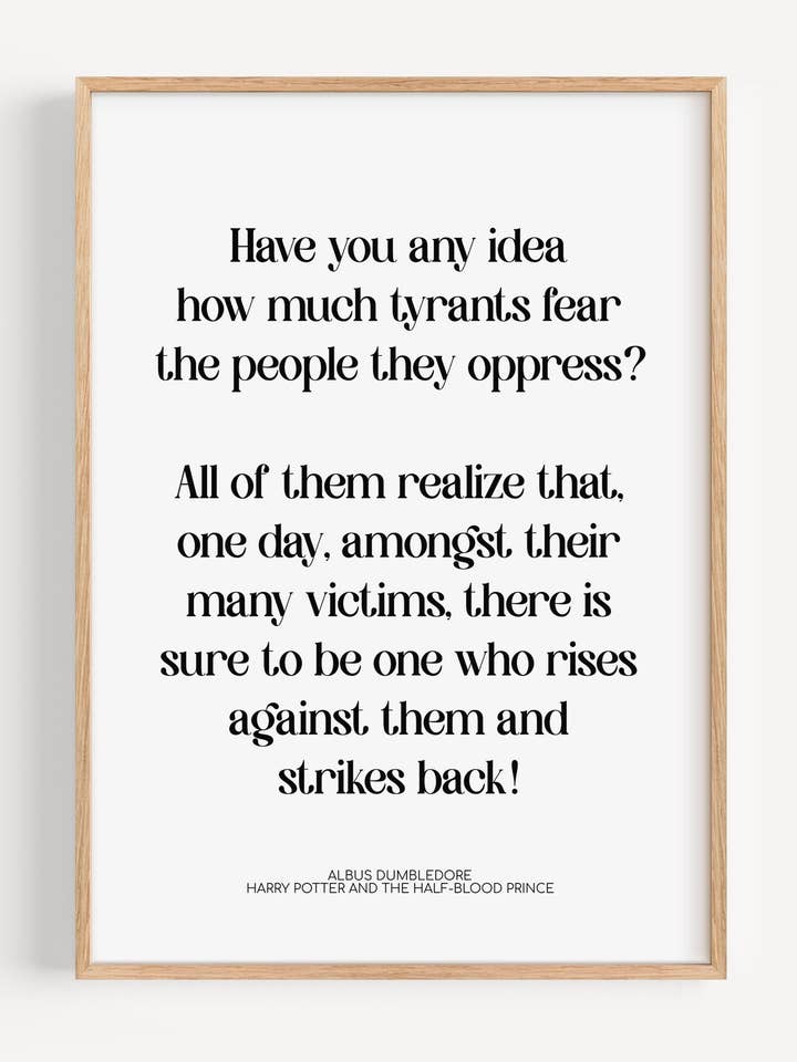 Har du någon aning Harry Potter-citattryck för wholesale av Peardrop Prints