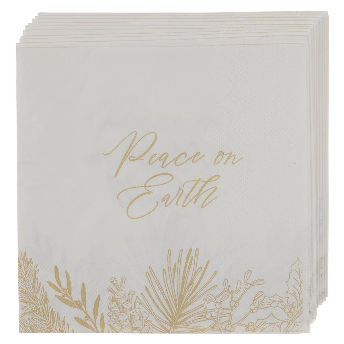 Christian Art Gifts - Vente Serviettes jetables - Serviettes en papier déjeuner 12 pièces Paix sur Terre0