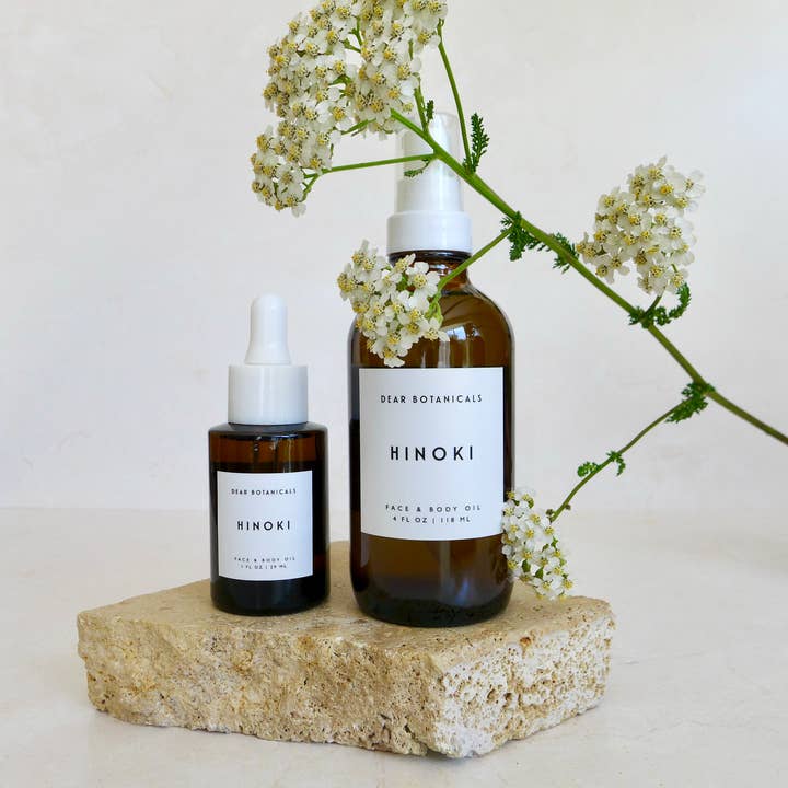 Hinoki Gezichts- en Lichaamsolie voor wholesale door Dear Botanicals
