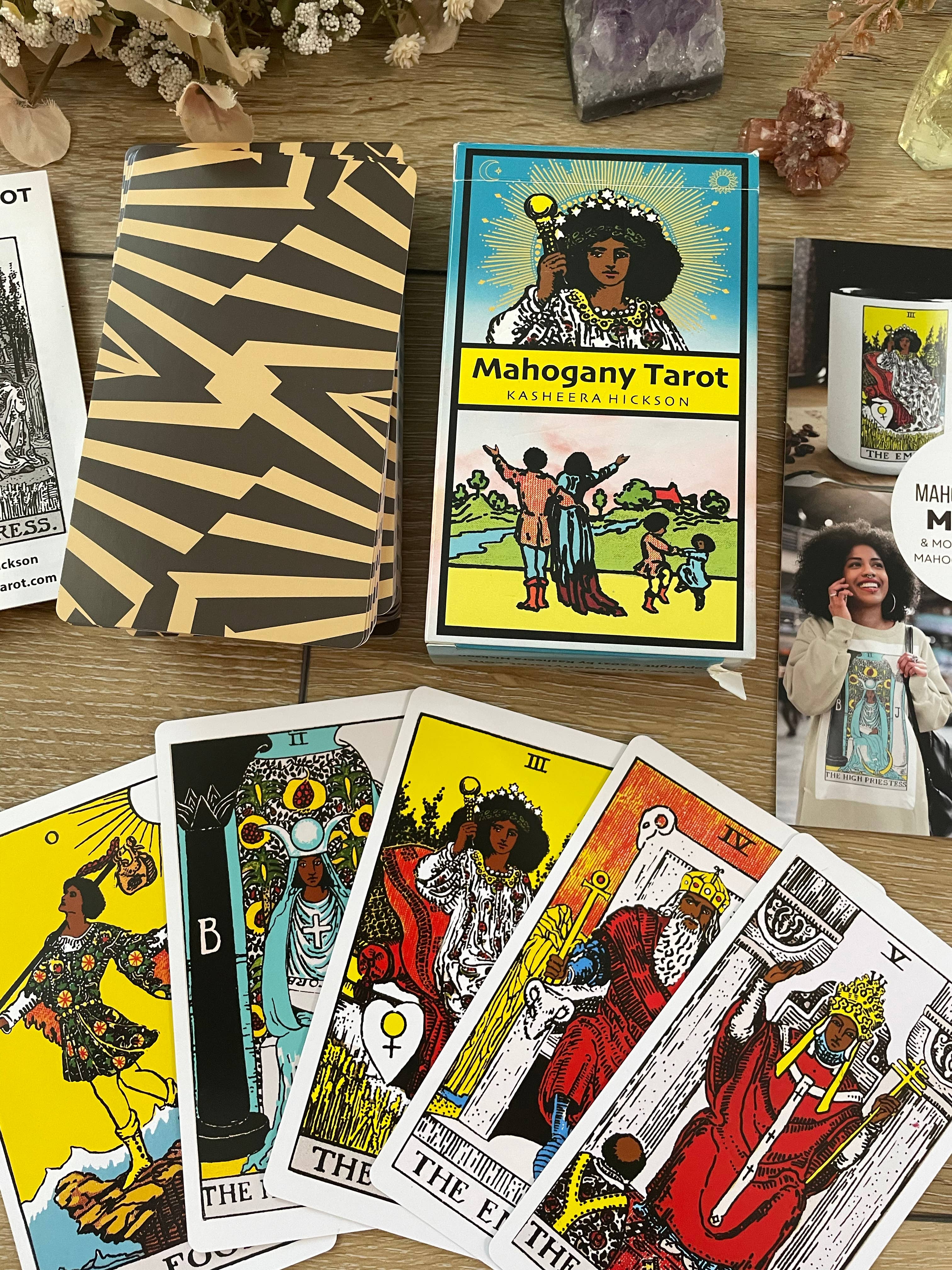 Mahogany Tarot – Engroshandel Tarotkort – Mahogni Tarot Deck | Sort Tarot | Afroamerikansk Tarot1