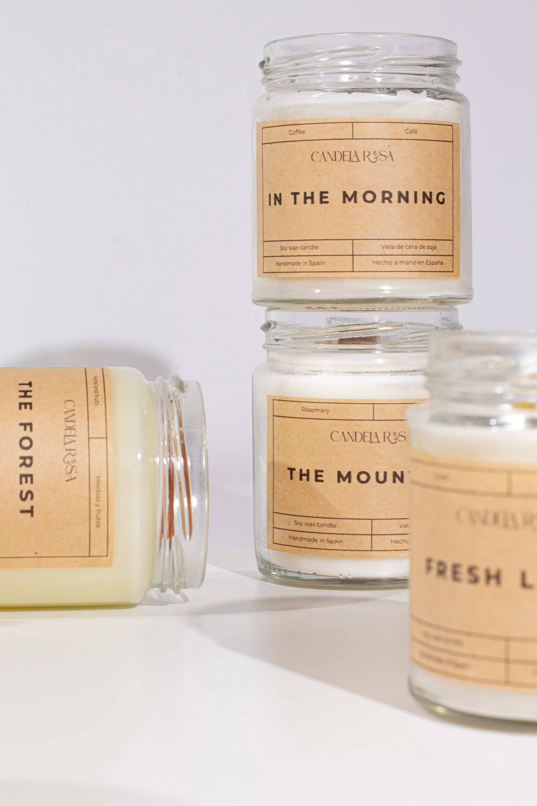 Candela Rosa - Wholesale Jar/Filled Candle - Fruit and Herb Rustic Soy Wax Scented Candle1