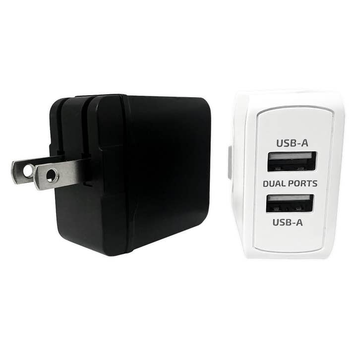 Novelty Brands - Wholesale Portable Charger - GADGET GEAR 2.4A USB-A DUAL PORT WALL CHARGER 3 PIECE PACK