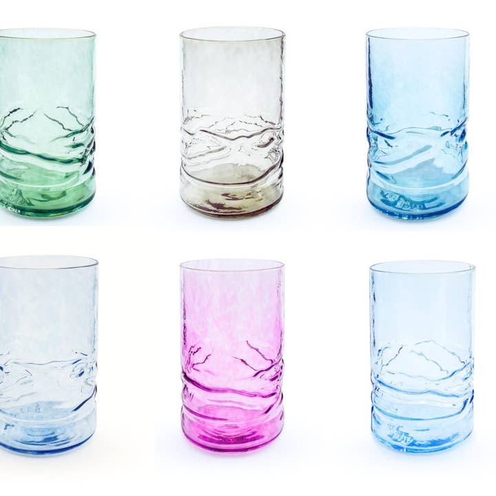 Ridge Tall Tumbler for wholesale by Nice Time Glass