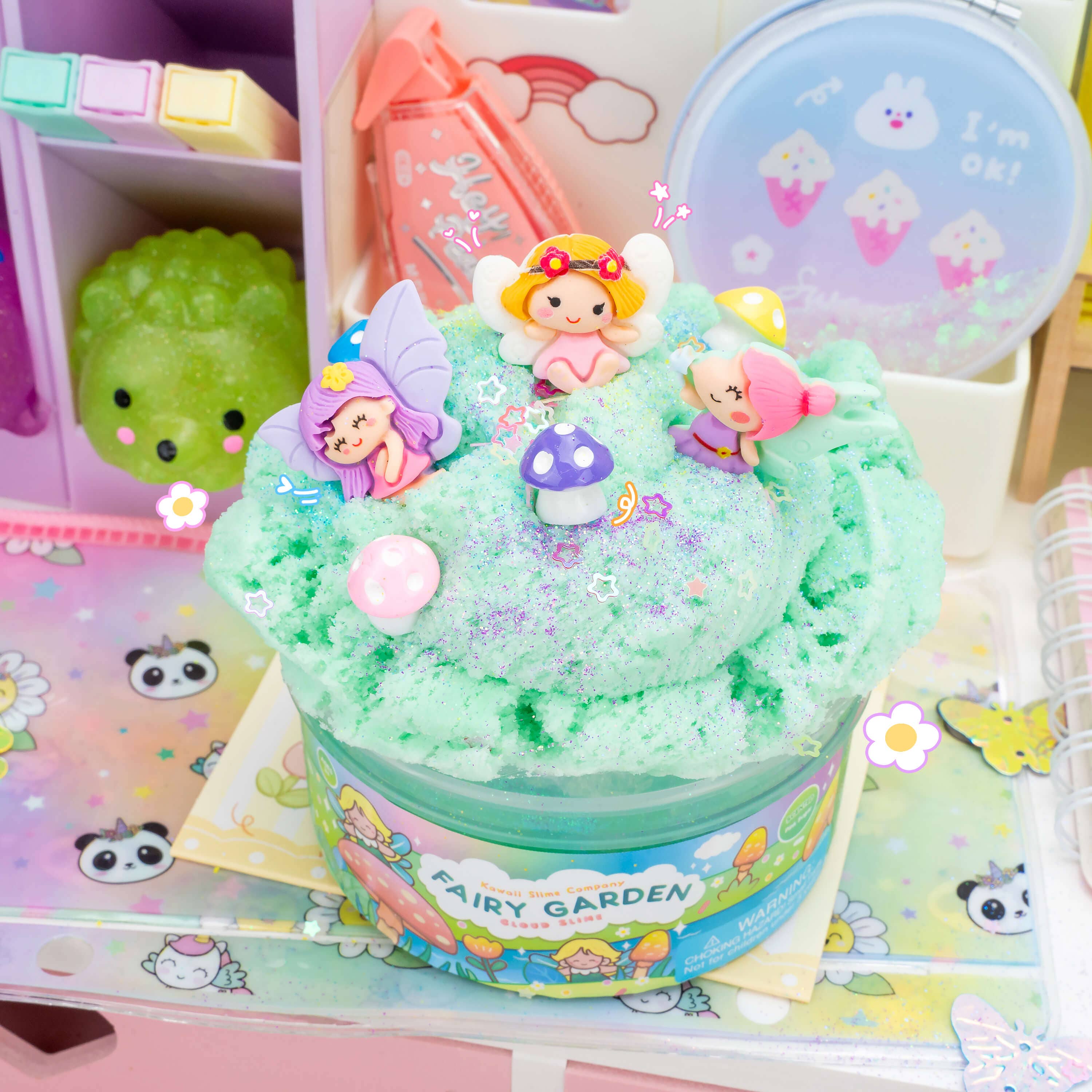 Kawaii Slime Company - Wholesale Putty/Slime - Kids - Fairy Garden Cloud Slime (4pcs/case)1