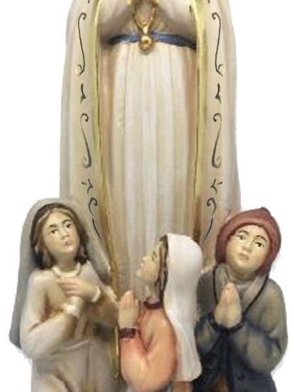 Madonna van Fatima pelgrim van hout 14589 voor wholesale door Dolfi