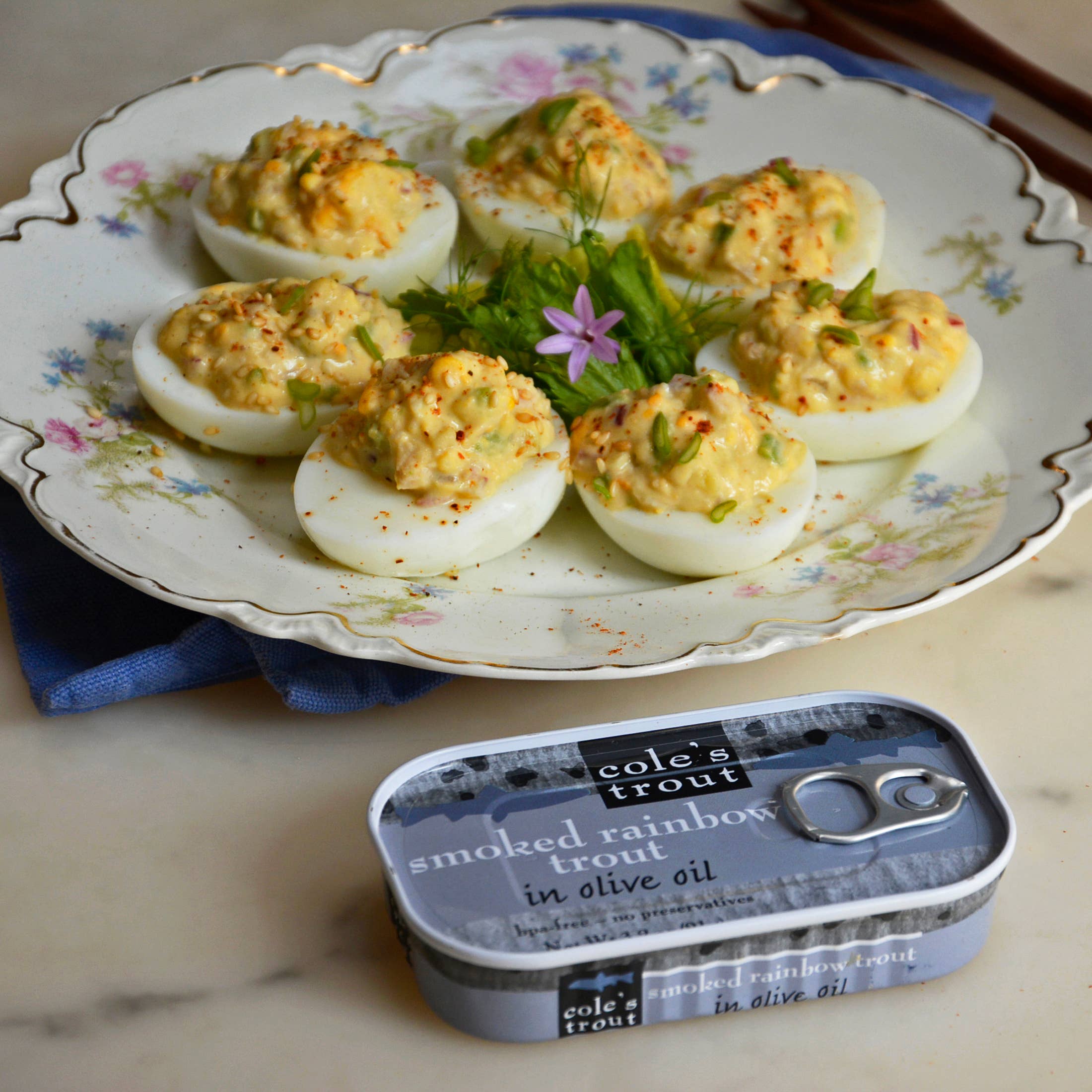 Cole's Seafood - Wholesale Tinned Fish - Smoked Rainbow Trout Fillet with Extra Virgin Olive Oil3