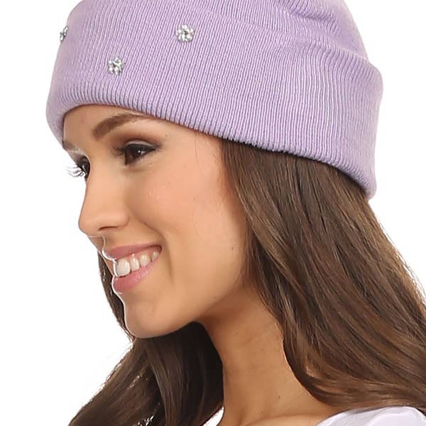 Olive & Pique - Wholesale Beanie - Women's - Ice Cream Dainty Flower Charmed Cuffed Beanie2