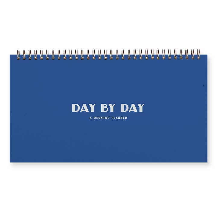 Day By Day Undated Weekly Planner in Sapphire for wholesale by Ruff House Print Shop