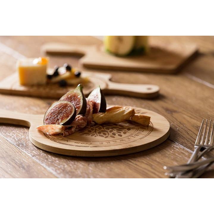 Jaspers Tabletop - Vente Planche à découper - Planche à découper ronde en bambou, 25 cm1