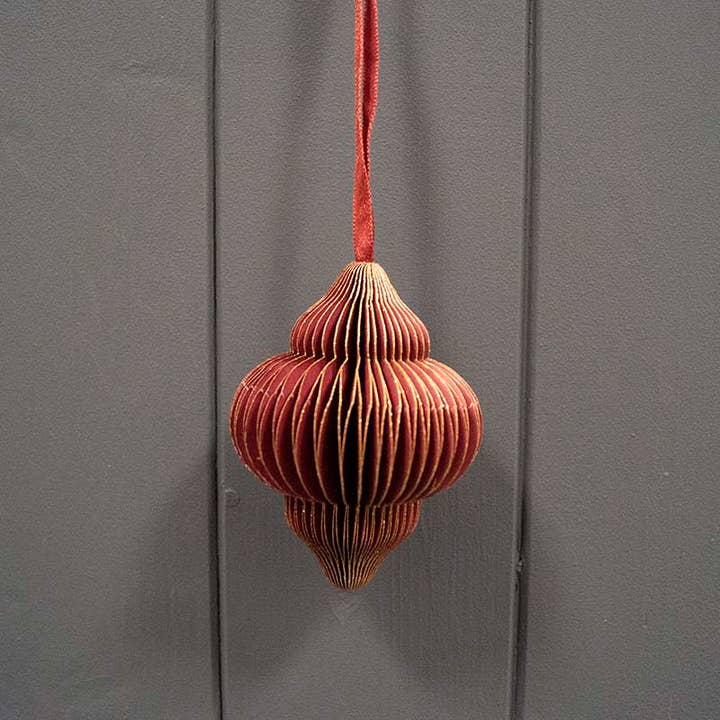Satchville - Wholesale Paper Lantern/Lamp - Hanging Handmade Burgundy Lantern Paper Decoration