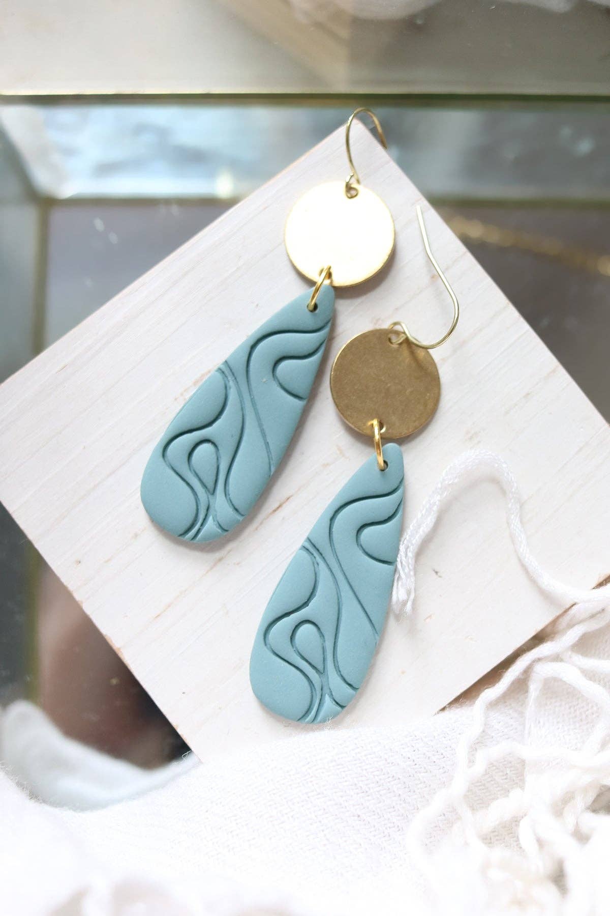 Petal & Posy - Wholesale Stud/Post Earrings - Wayward Wind Polymer Clay Earrings | Choose Your Colour1