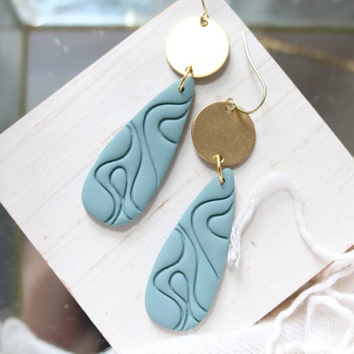 Petal & Posy - Wholesale Stud/Post Earrings - Wayward Wind Polymer Clay Earrings | Choose Your Colour1