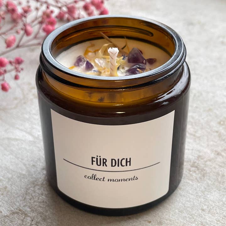 FÜR DICH - Sojawachskerze 70g für den Großhandel von seifenwaren.de