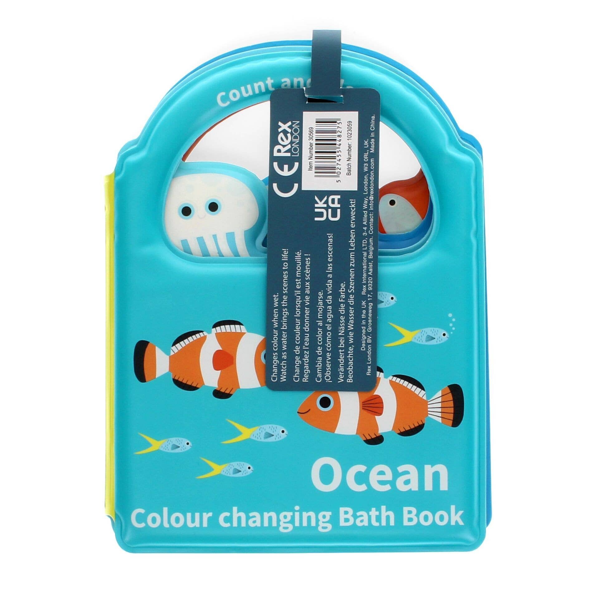 Rex B2B - UK - Wholesale Bath Toy - Baby - Colour Changing Bath Book - Ocean3