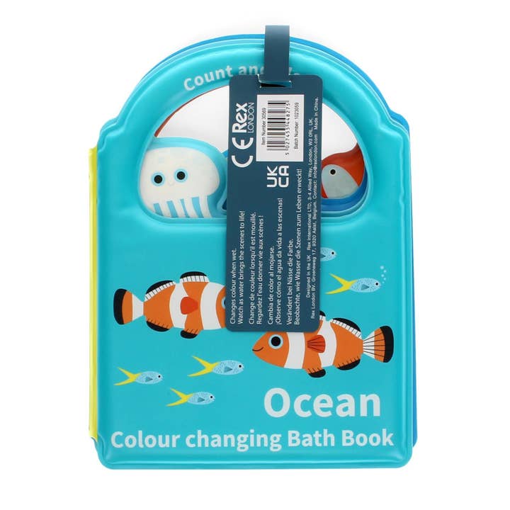 Rex B2B - UK - Wholesale Bath Toy - Baby - Colour Changing Bath Book - Ocean3