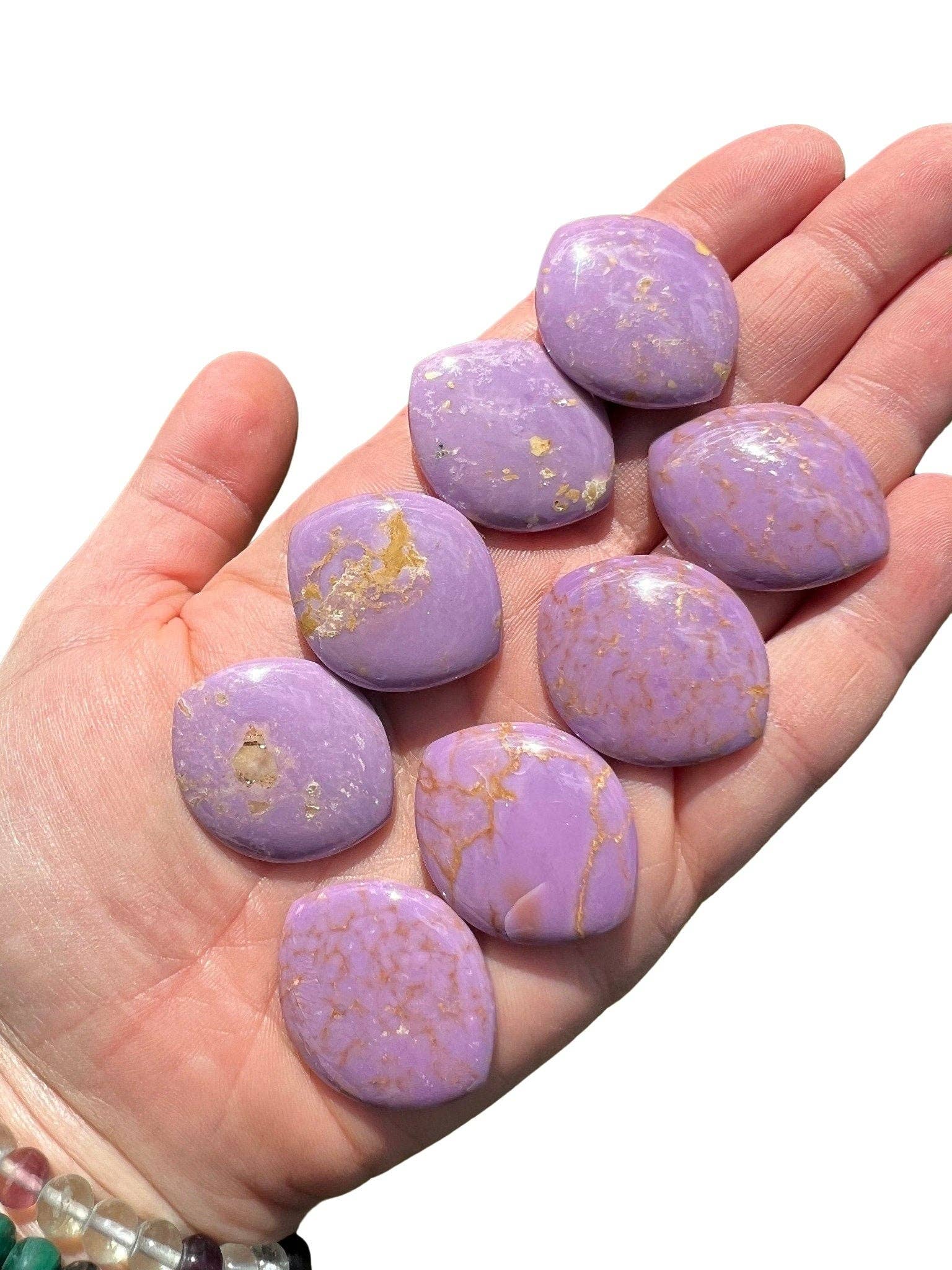 New Moon Beginnings - Wholesale Spiritual Stone/Crystal - Phosphosiderite Marquise Cabochon3