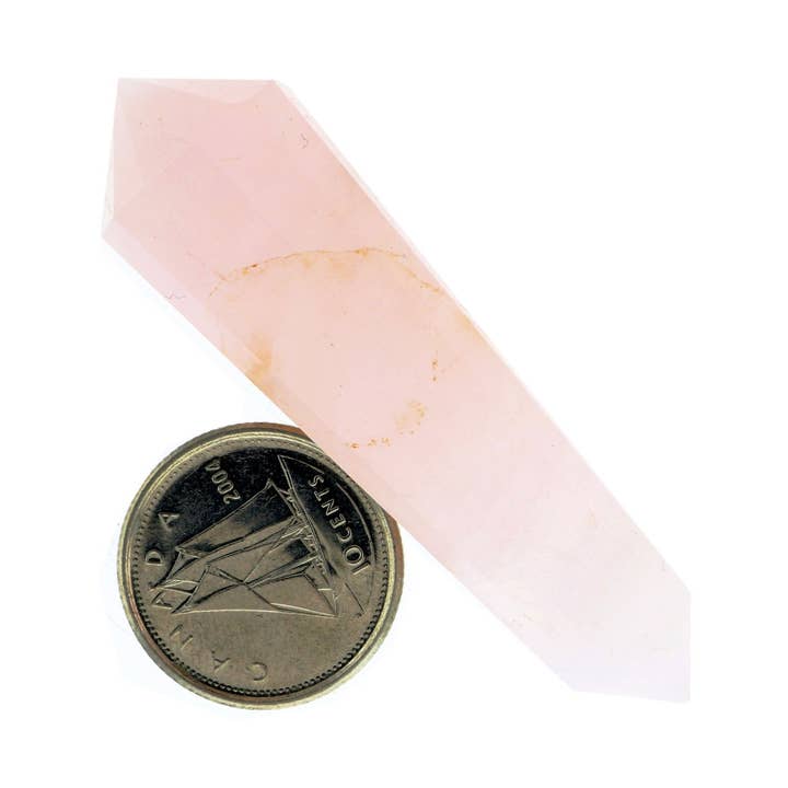Stonebridge Imports - Wholesale Spiritual Stone/Crystal - Rose Quartz Vogel Massage Wand - 2 1/2"0