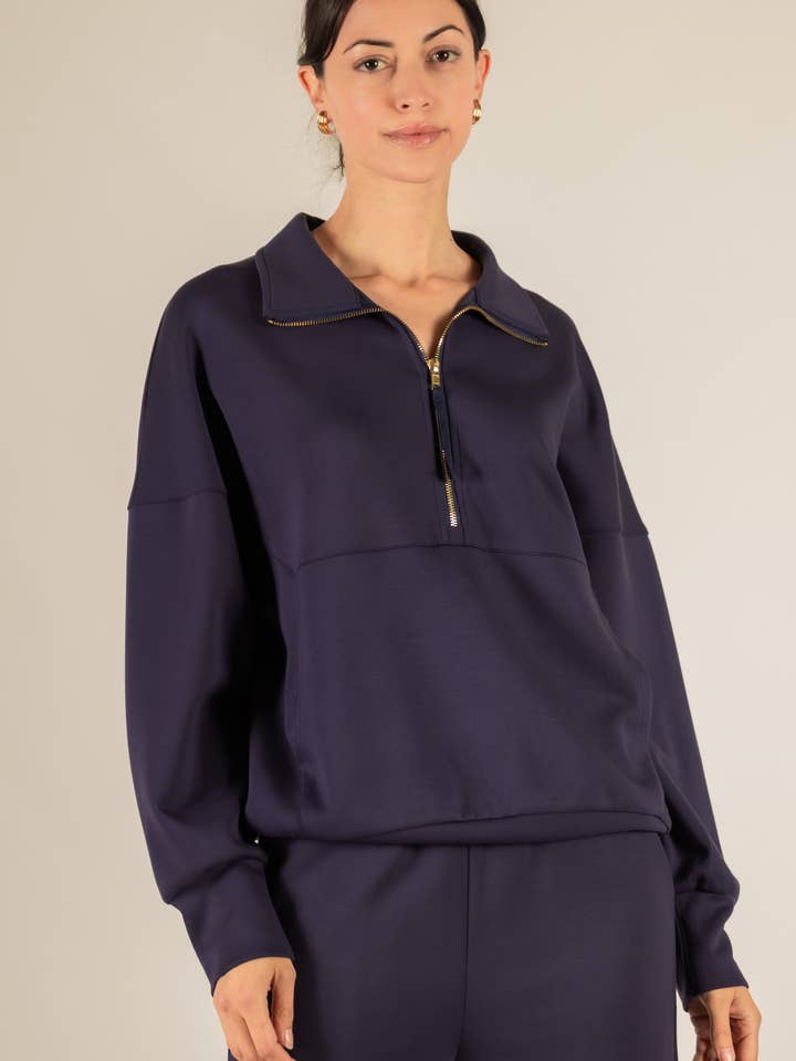 P. CILL - Venta al por mayor Sudadera - Mujer - Jersey con cremallera de modal en forma de mantequilla P. CILL5