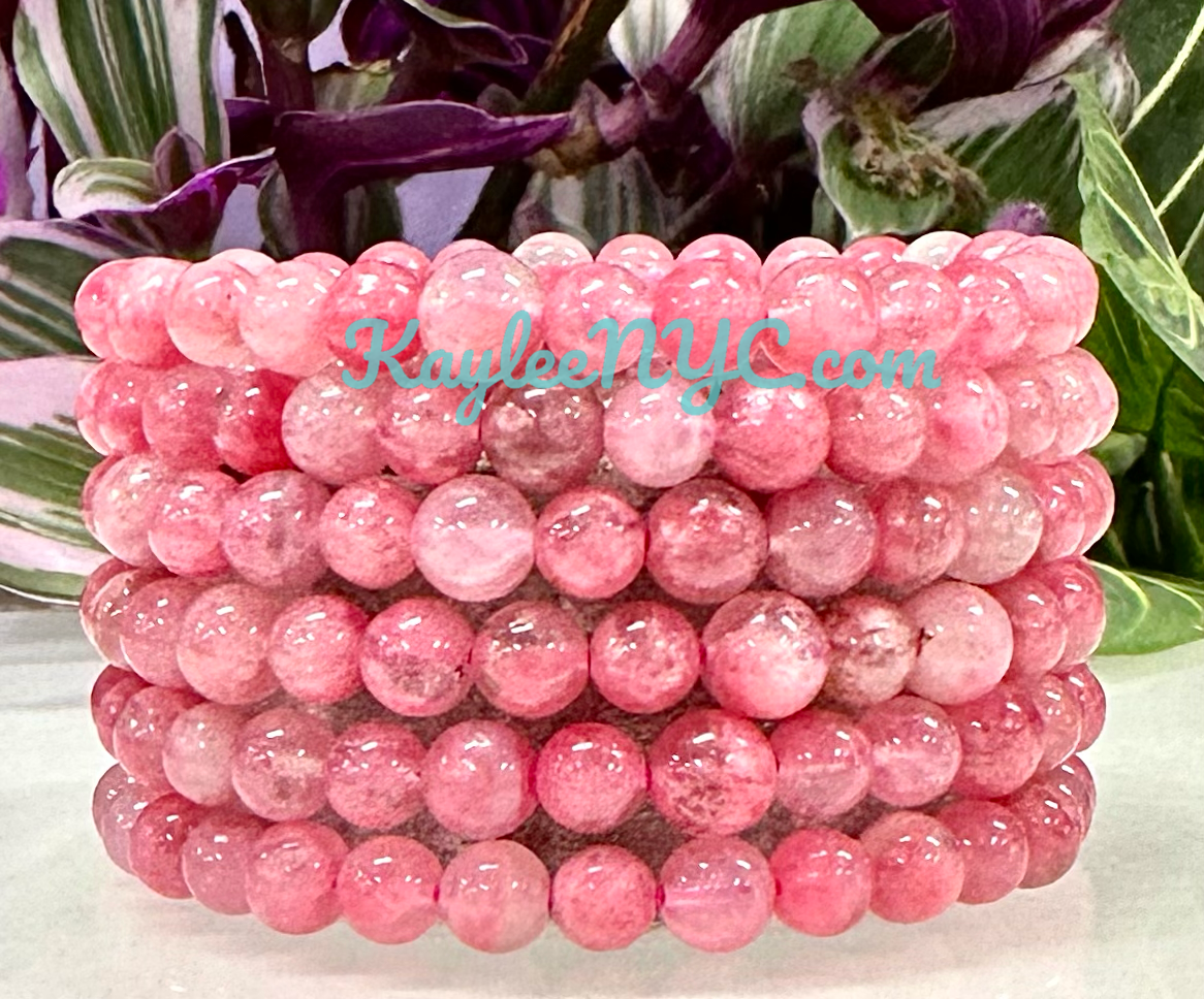 KayleeNYC - Wholesale Jewelry Set - Natural Sakura Cherry Blossom Rhodonite Bracelets0
