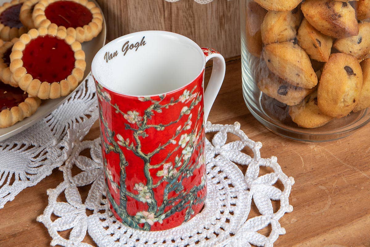 Socadis - Wholesale Coffee Mug - AU6084 - Mug 300 ml Amandiers Rouge Van Gogh - Van Gogh0