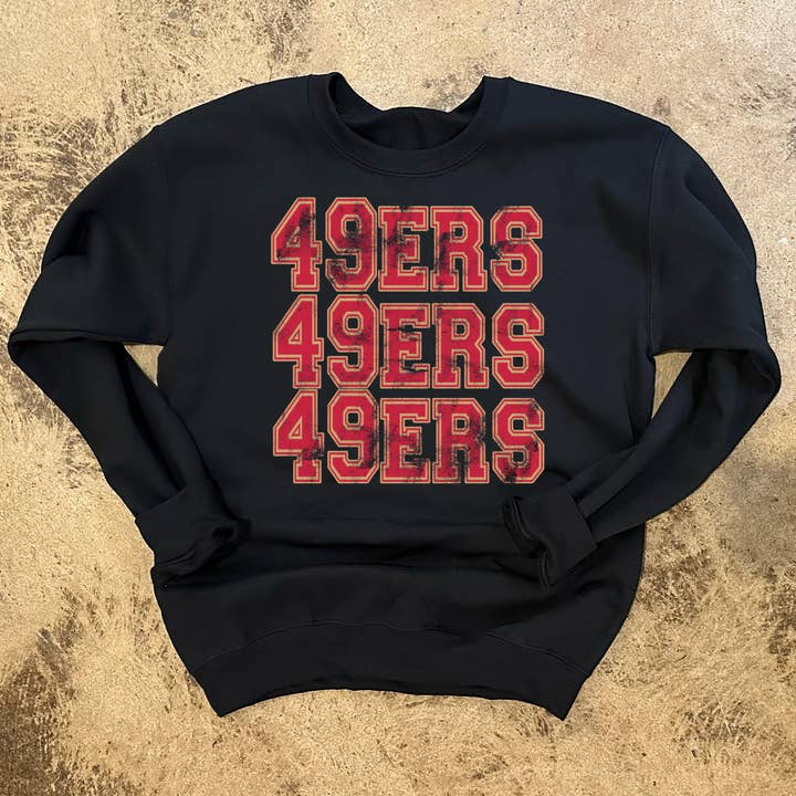 49rs Varsity Print Crewneck Sweatshirt for wholesale by Jordanna Adams