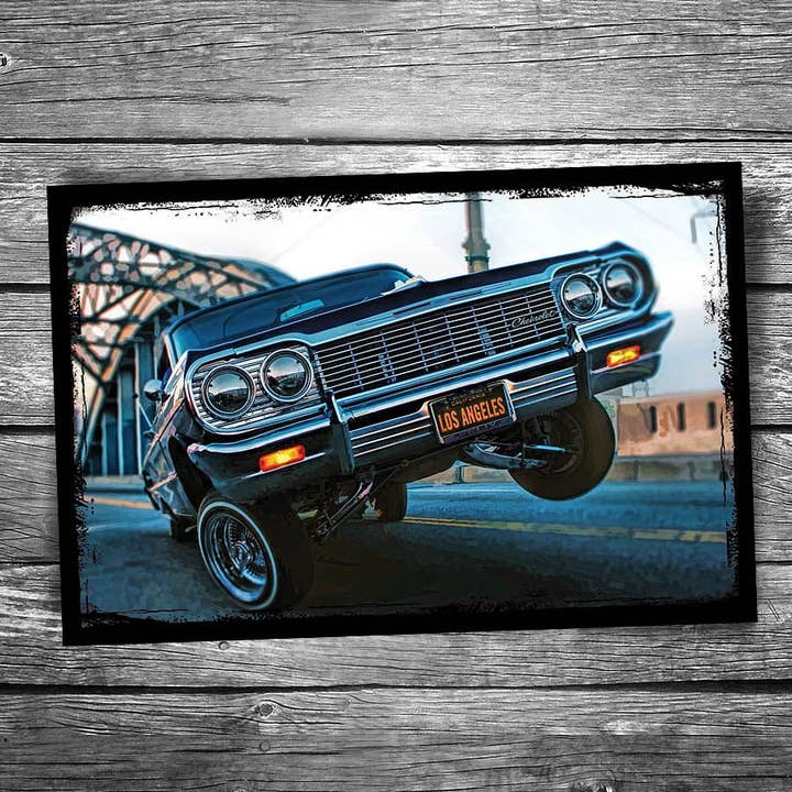 Chevrolet Lowrider Postcard for wholesale by Christopher Arndt Postcard Co.