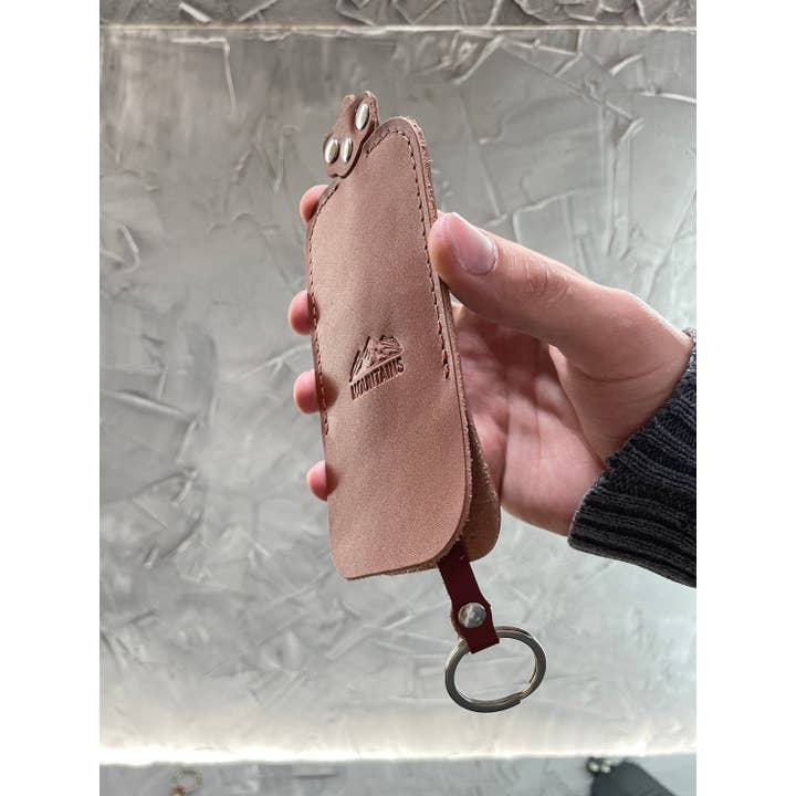 Mountains – Engroshandel Nøglering - Unisex – Personlig læder nøgle taske med nøglering, læder nøgle taske