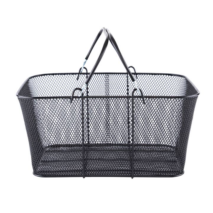 Store Supply Warehouse - Wholesale Shopping Cart - Black Metal Shopping Basket 2