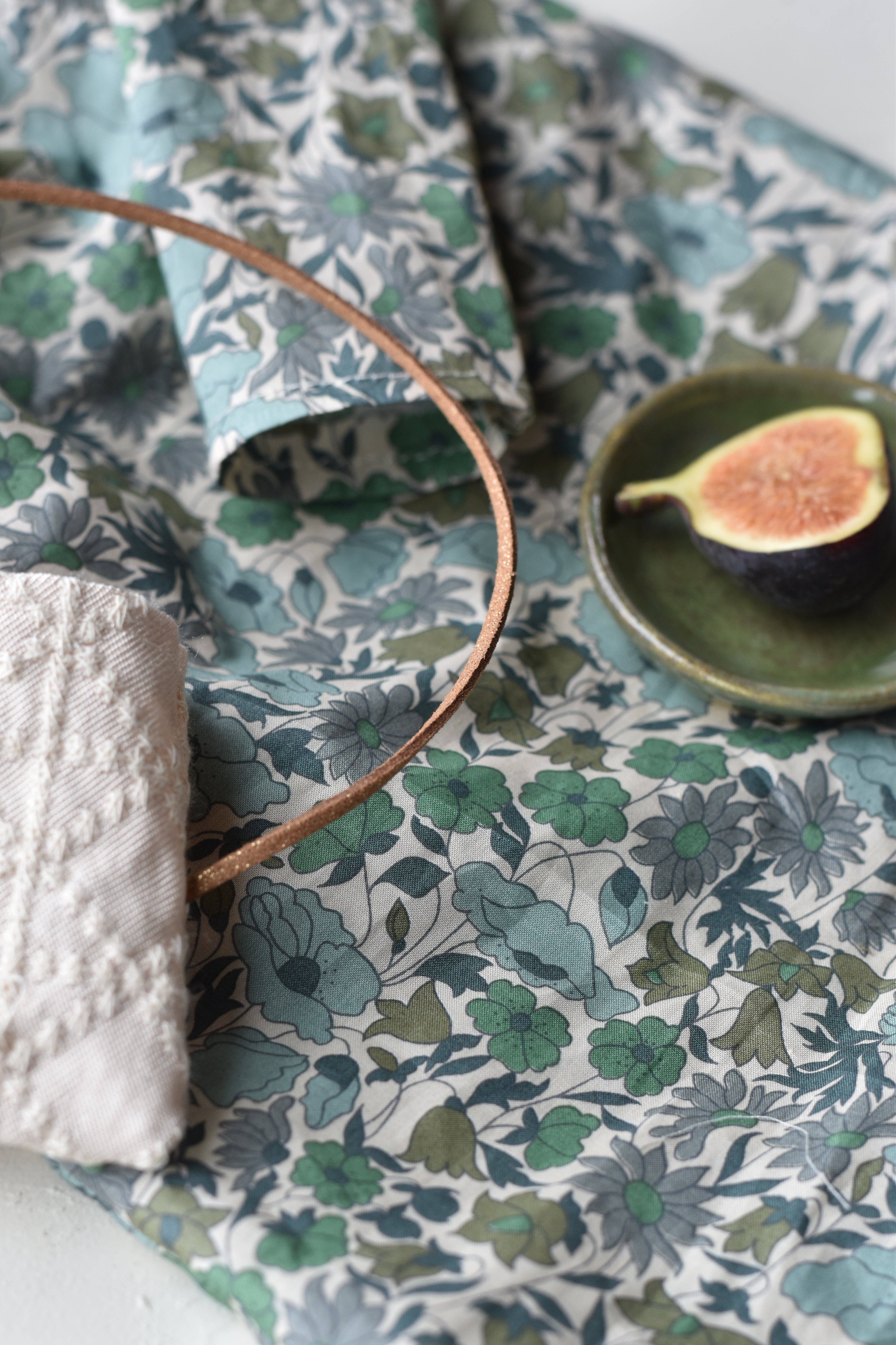 Woolgrass Farm - Wholesale Doll - Kids - Fig the Frenchie Dog - Liberty Floral Day Dress- Handmade Heirloom Doll2