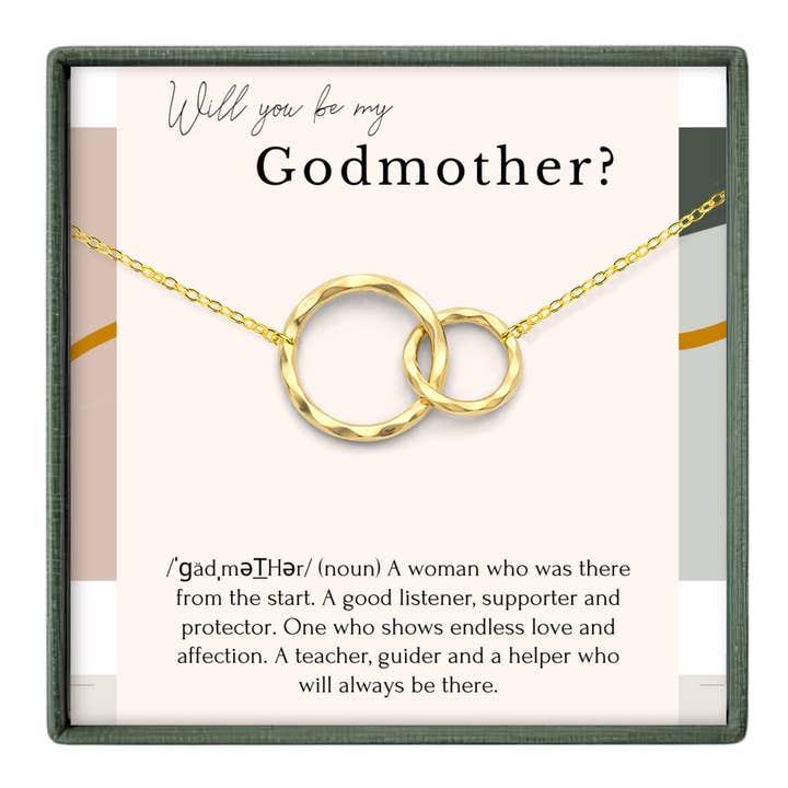 Regalo di definizione Madrina - Argento Sterling Vermeil in Oro 14k per la vendita all'ingrosso da parte di hope love shine