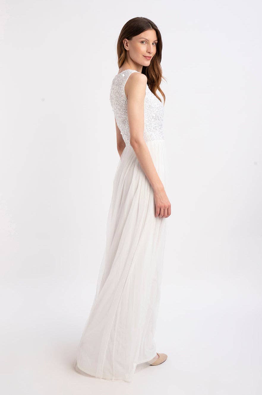 Ivory Picasso V Embellished Wedding Dress for wholesale on Faire2