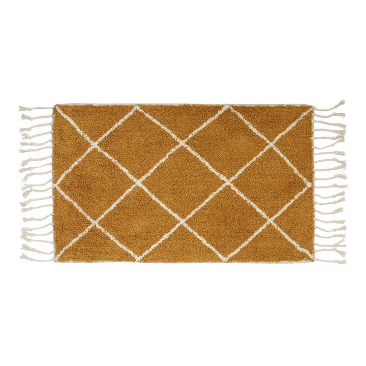 Bath mat diamonds mustard for wholesale by À la collection