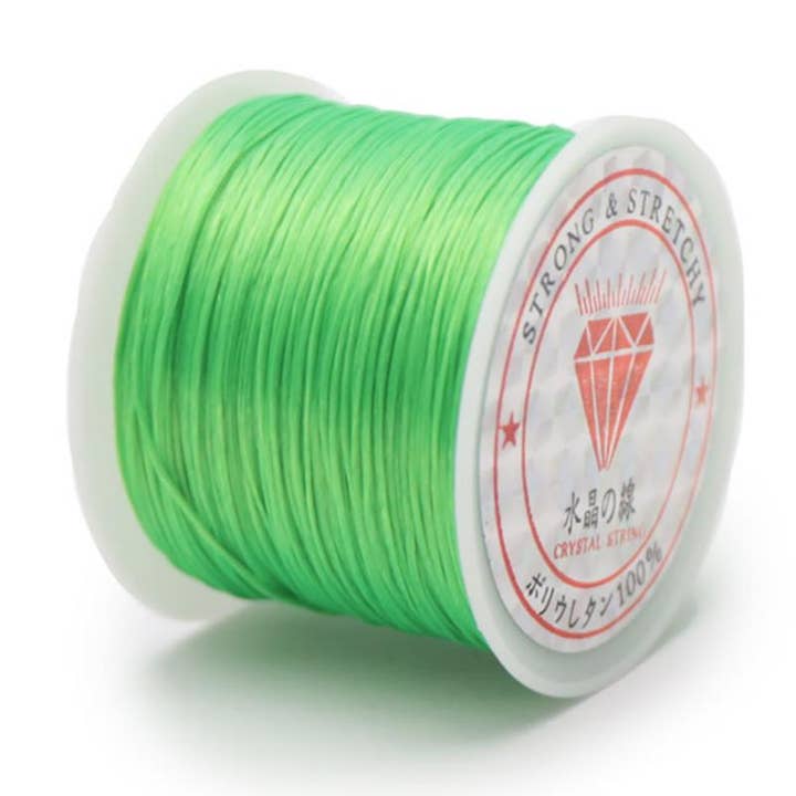 La Boîte à Cailloux - Wholesale Craft Supplies - Light green elastic thread 0.5mm - 50m