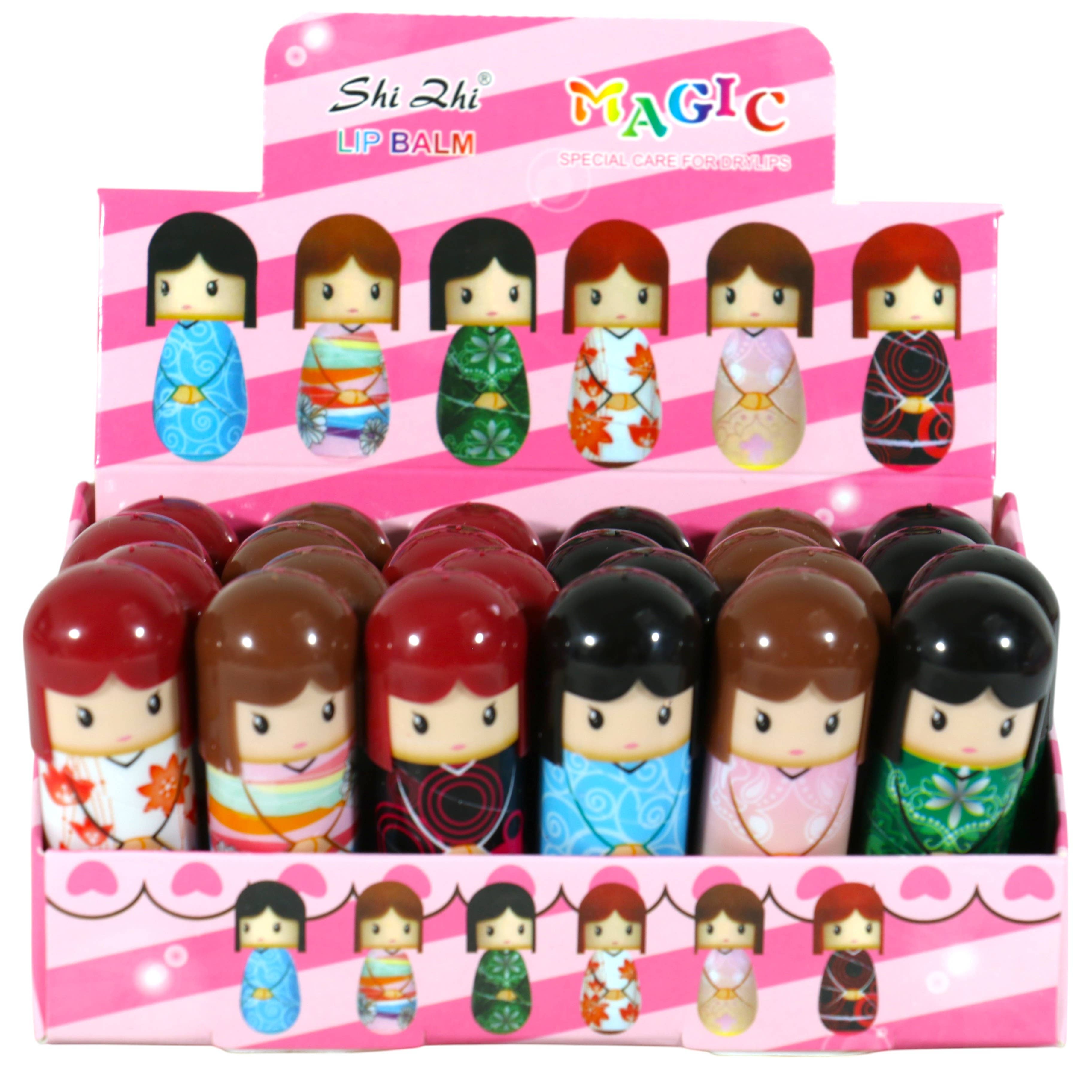 ASSORTED Doll Cartoon Lip Balm LB2322-17 (24PC) for wholesale on Faire7