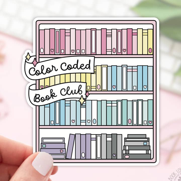 Autocollants de club de lecture codés par couleur / Autocollants littéraires pour la vente par Book Lover Merch Shop