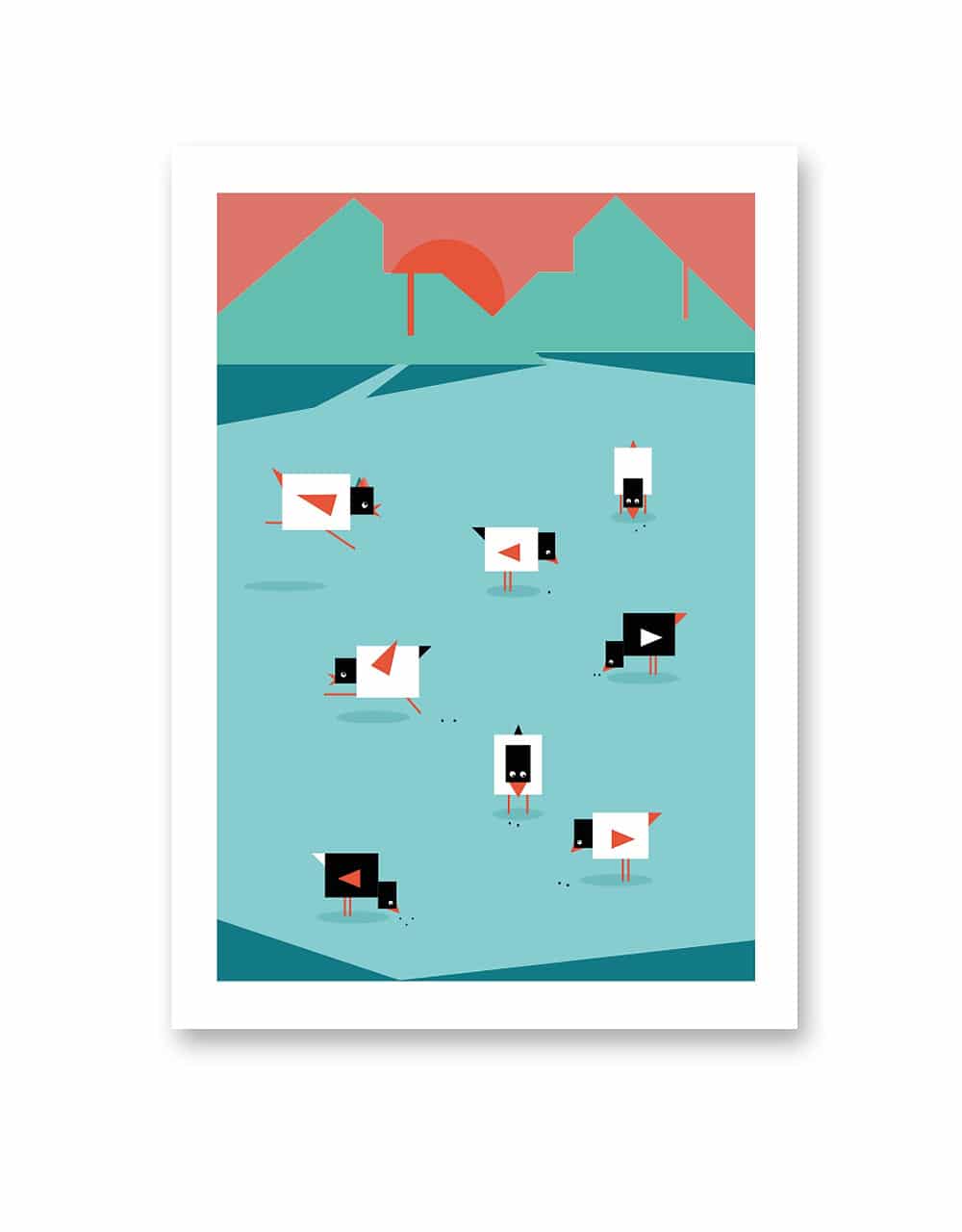 Studio NiM - Wholesale Postcard - Free Chickens0