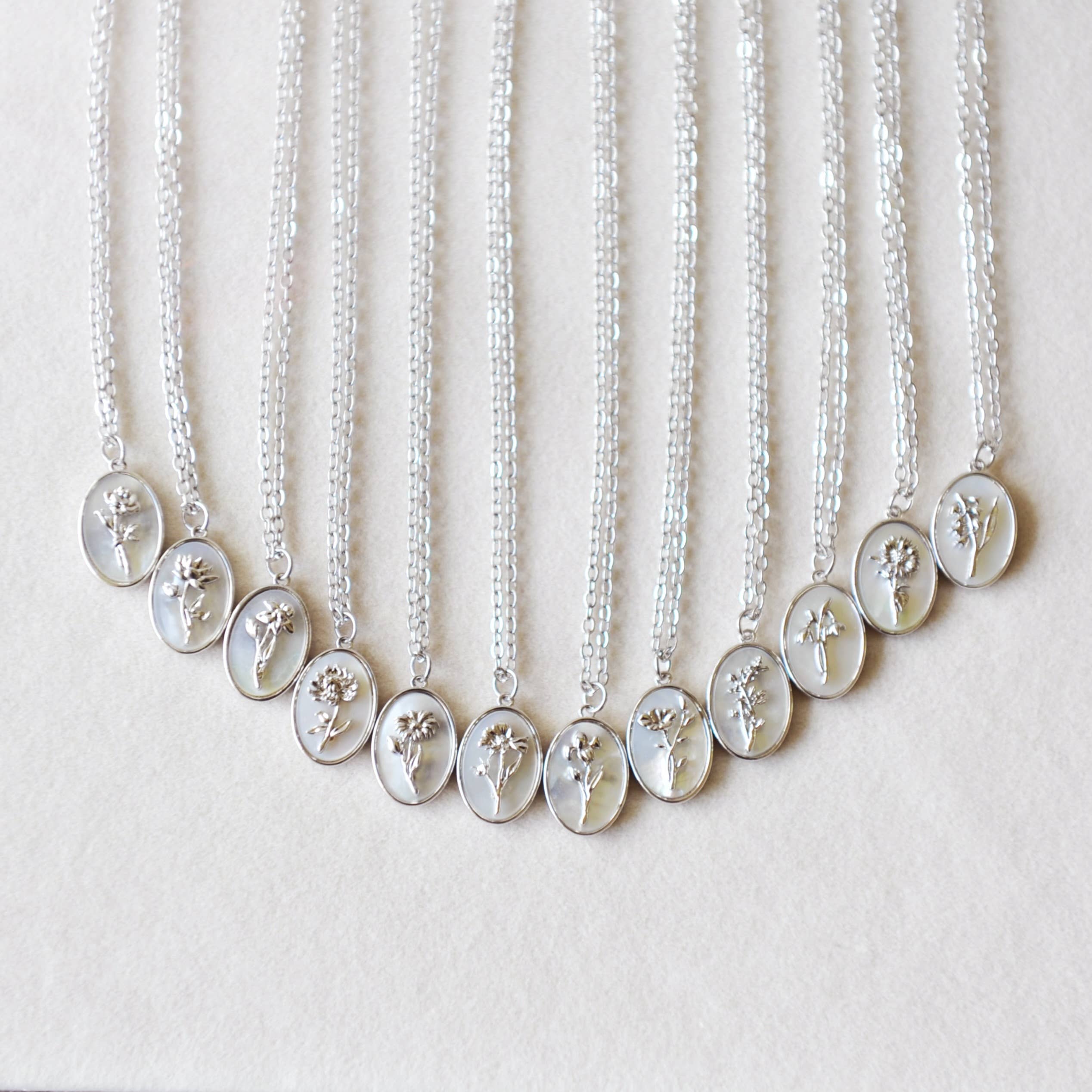 Oh So Lovely - Wholesale Pendant/Charm Necklace - Flora Birth Flower Necklace32