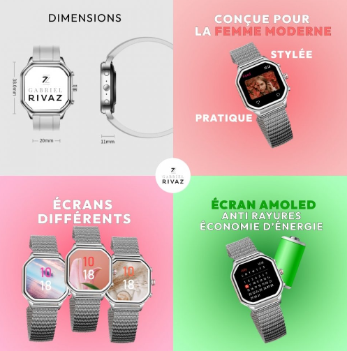 Gabriel Rivaz – wholesale Wrist watch – Women's – Aurora smartwatch7