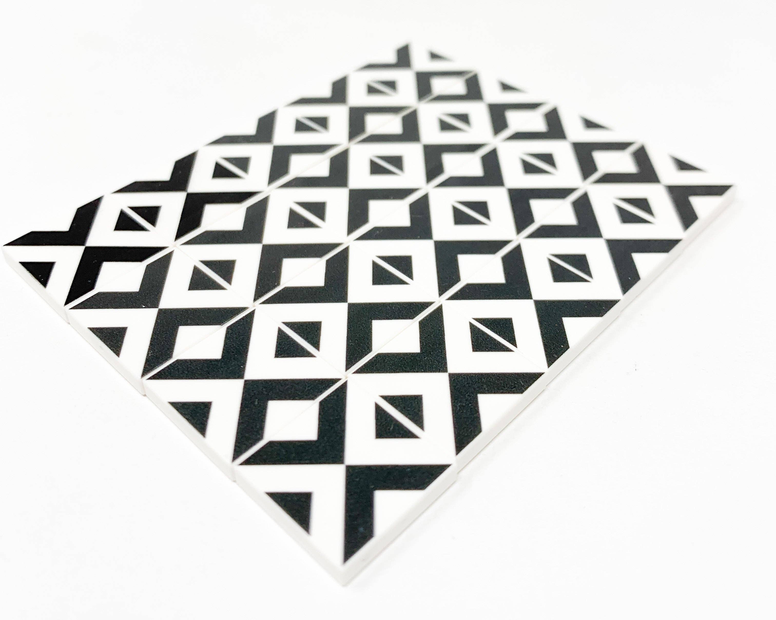 B3 Customs - Wholesale Wall Tile - Black & White Kitchen / Diner Flooring - B3 Customs® Printed 2x2 Tile2