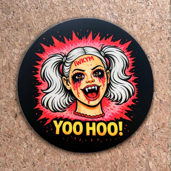 Samantha - YOOHOO / IWKYM Vinyl Sticker for wholesale by Queen Anne Chonk & Co