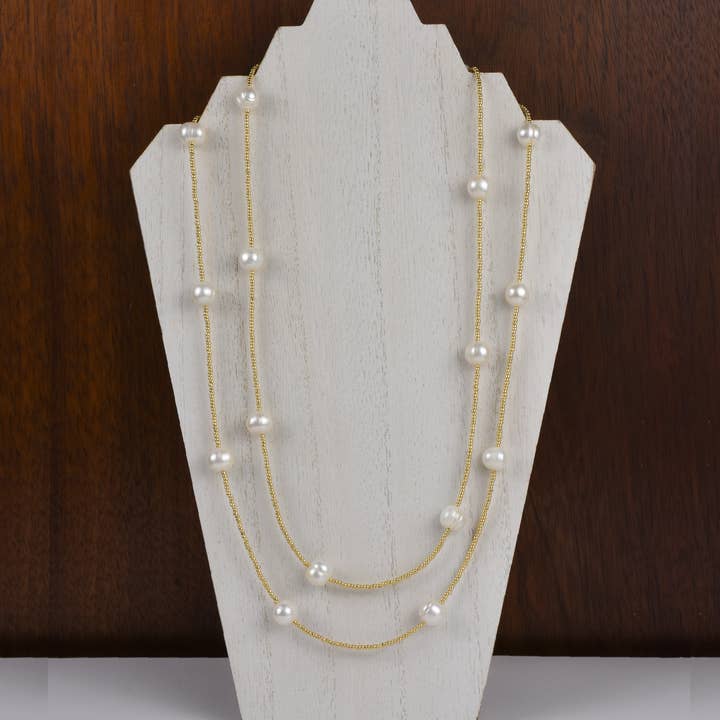 Henrietta Baroque Pearl Necklace for wholesale by ali & bird jewelry