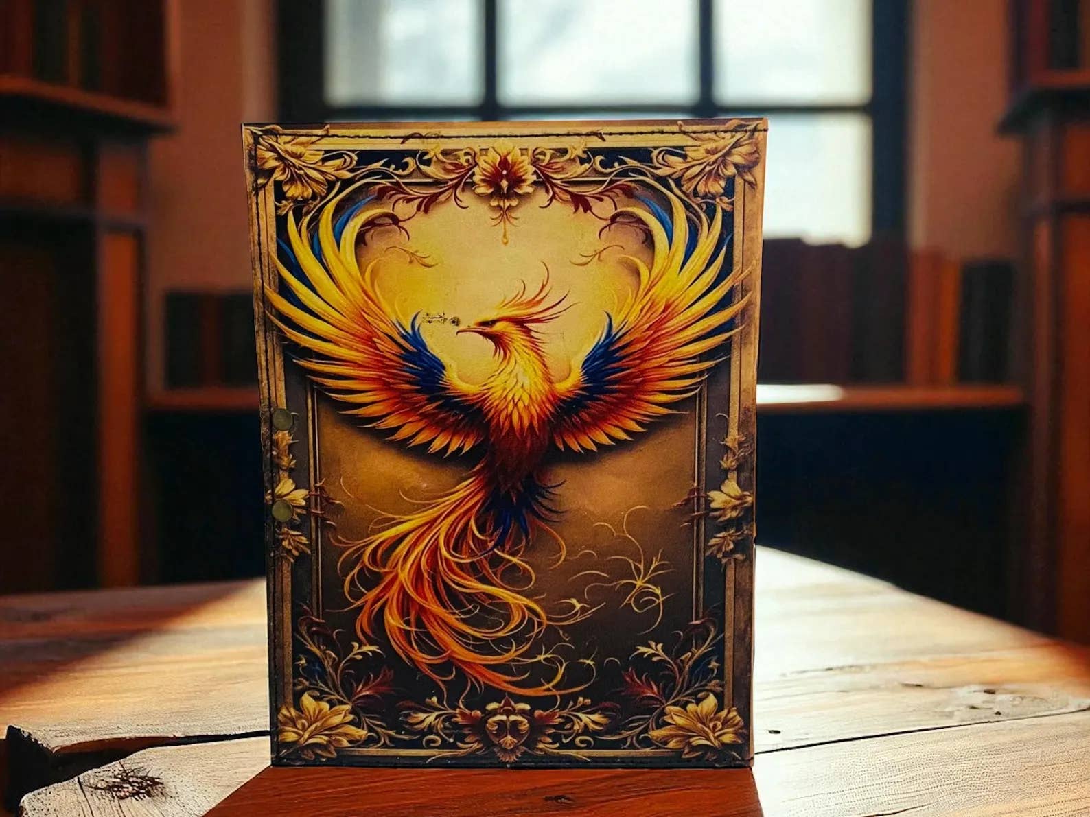 MNM HANDICRAFTS - Wholesale Journal/Diary - Phoenix Leather Journal Rebirth Grimoire Book Handmade Fire