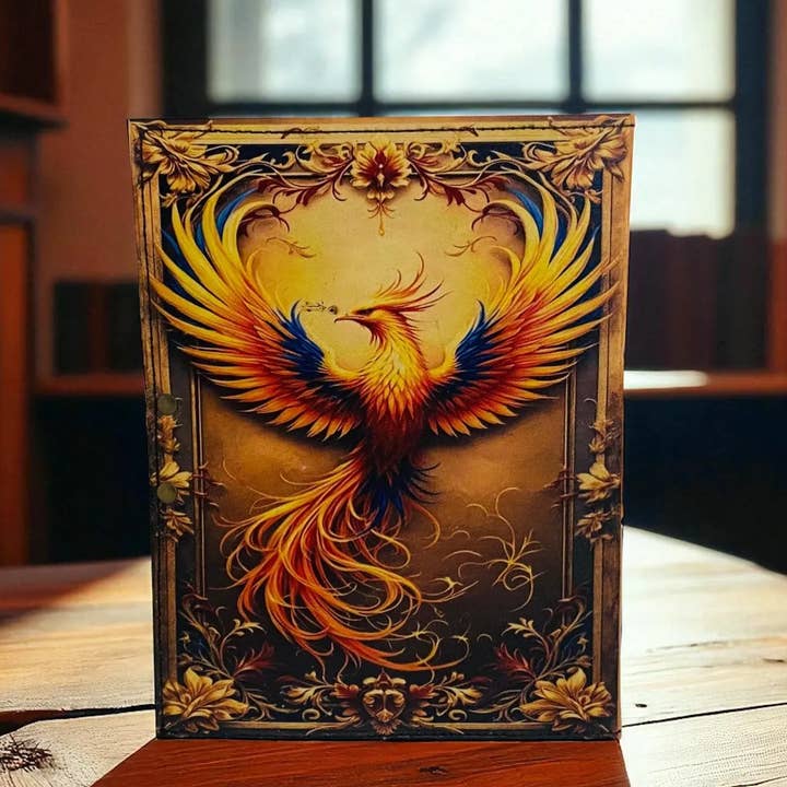 Phoenix Leather Journal Rebirth Grimoire Book Handmade Fire and other Purchase Wholesale phoenix. Free Returns & Net 60 Terms on Faire trending on Faire.