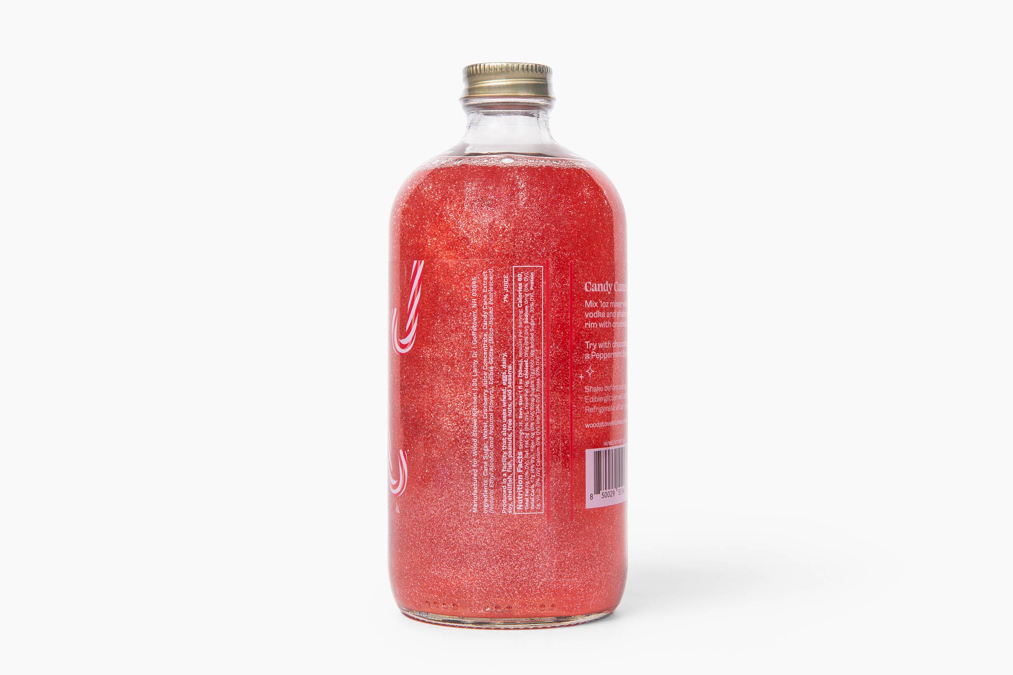 Wood Stove Kitchen - Wholesale Cocktail Mix/Syrup - Candy Cane Sparkle Cocktail & Mocktail Mixer, 16 fl oz2