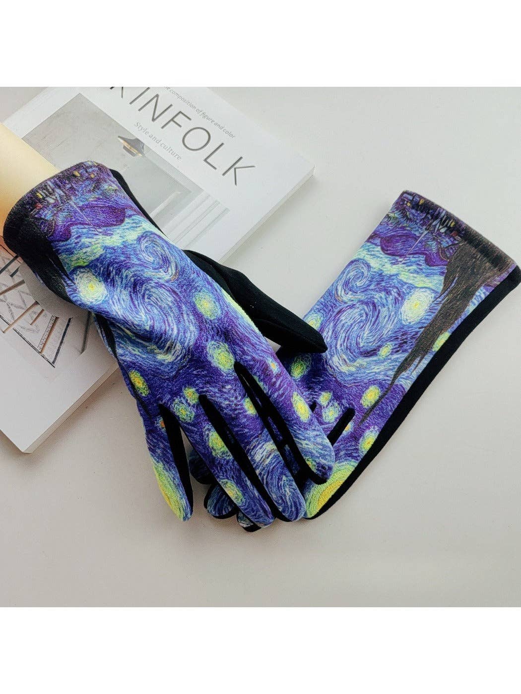 Funkyrel® Atzbranding Limited – Großhandel Handschuhe – Damen – Gloving - Kunstdruck Winter Touchscreen-Handschuhe2