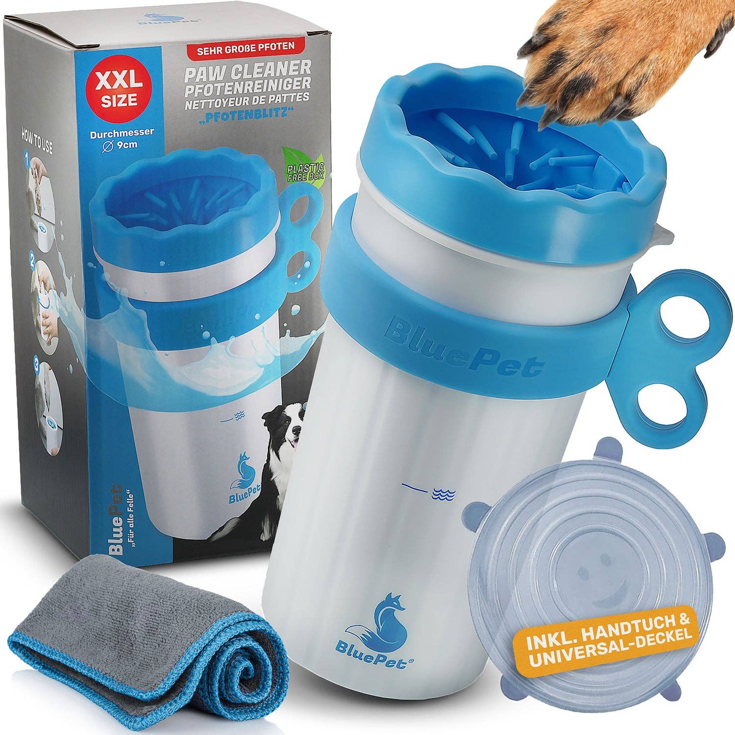 BluePet - Vendita all'ingrosso Strumento per la toelettatura del pelo - Cani - "PawBlitz" - detergente pratico per zampe di cani8