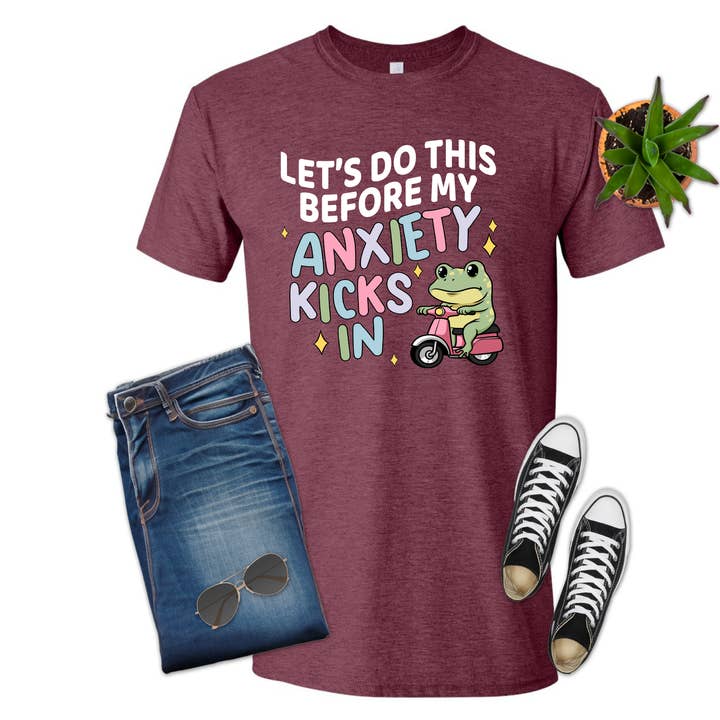Anxiety Kicks In, Frog, Unisex, Shirt, T-shirt for wholesale by 316 Legacy LLC