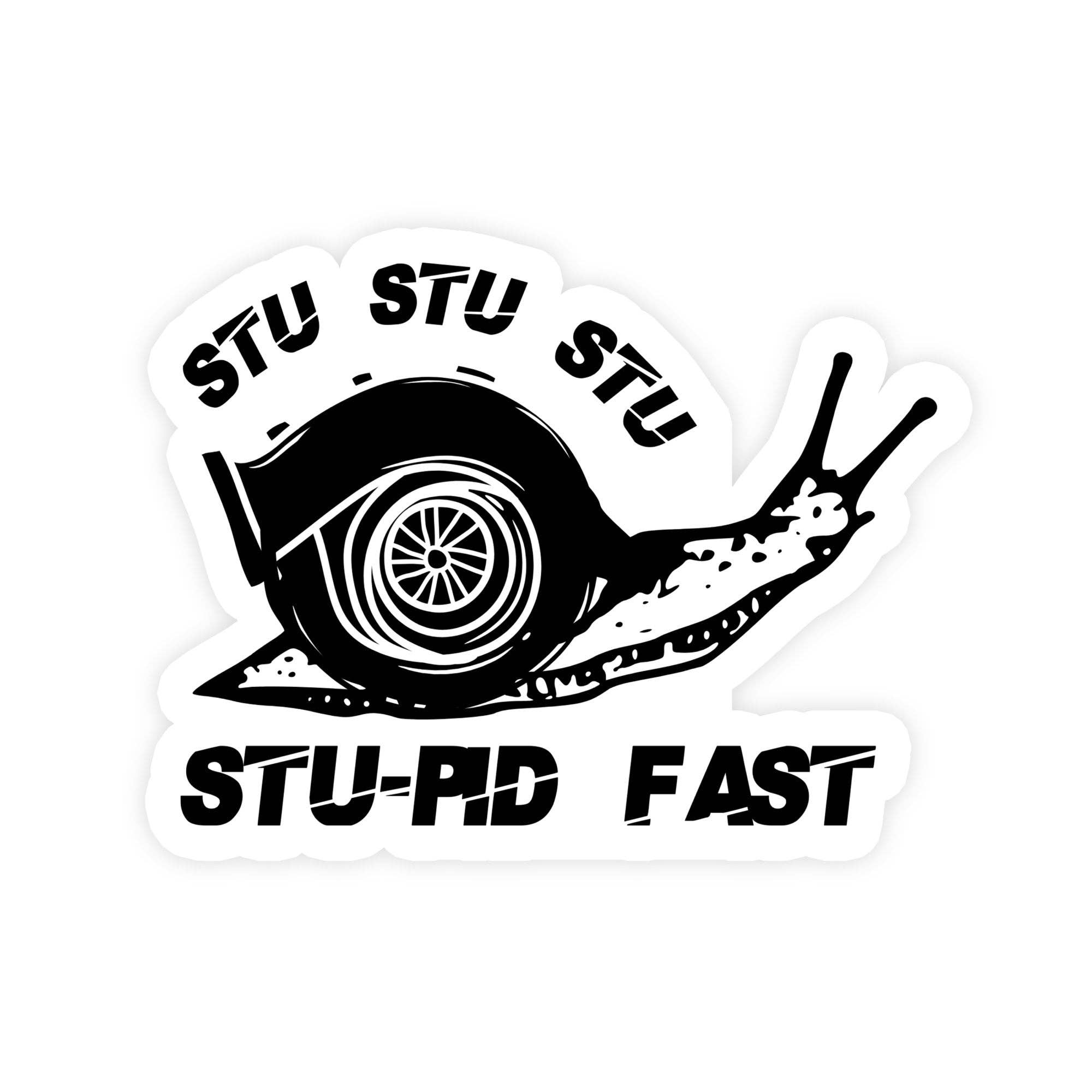 Sticker Bull - Vente Autocollant - Autocollant StustU Stupid Fast Turbo Snail JDM Meme