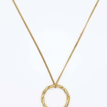 Pavane guldbelagte halskæde for engroshandel hos Morgan Lou